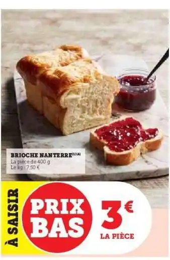 Hyper U Brioche Nanterre offre