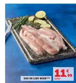 Hyper U DOS DE LIEU NOIR offre