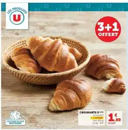 Hyper U CROISSANTS U (X4) offre