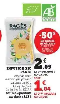 Hyper U INFUSION BIO PAGES offre