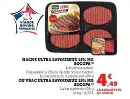 Hyper U HACHE ULTRA SAVOUREUX 15% MG SOCOPA offre