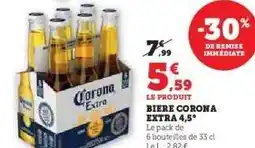 Hyper U BIERE CORONA EXTRA 4,5° offre
