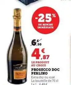 Hyper U PROSECCO DOC PERLINO offre
