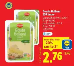 Lidl Gouda Holland IGP Jeune offre