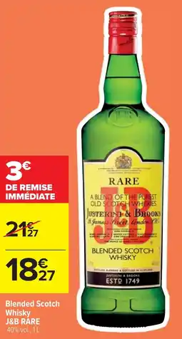 Cora Blended Scotch Whisky J&B RARE offre