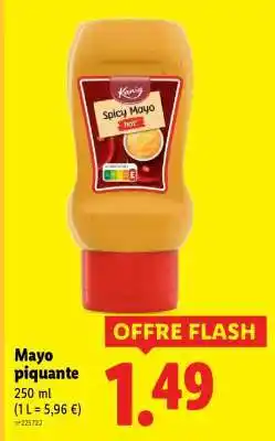 Lidl Mayo piquante offre
