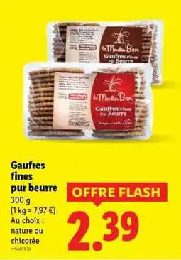 Lidl Gaufres fines pur beurre offre