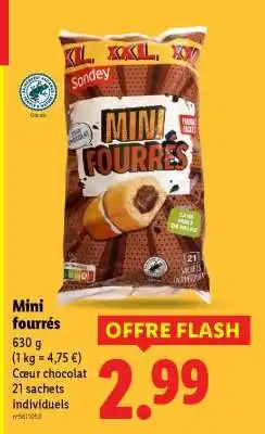 Lidl Mini fourrés offre