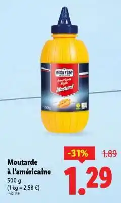 Lidl Moutarde à l'américaine offre