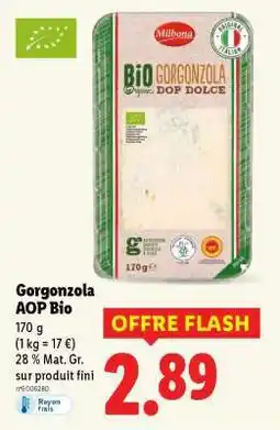 Lidl Gorgonzola AOP Bio offre