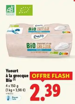 Lidl Yaourt à la grecque Bio offre