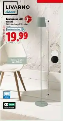 Lidl Lampadaire LED sans fil offre