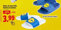 Lidl Mules de bain LIDL femme ou homme offre