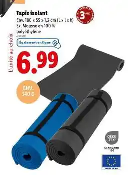 Lidl Tapis isolant offre