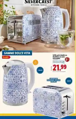 Lidl Grille-pain double ou Bouilloire en acier inoxydable offre