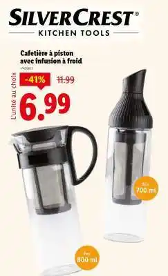 Lidl Cafetière à piston avec infusion à froid offre