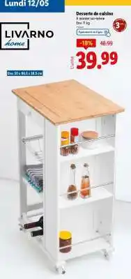 Lidl Desserte de cuisine offre