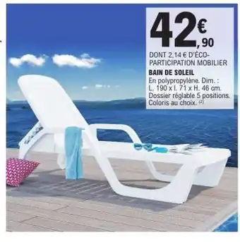 E.Leclerc BAIN DE SOLEIL offre