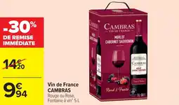 Cora Vin de France CAMBRAS offre