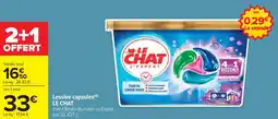 Cora Lessive capsules LE CHAT offre