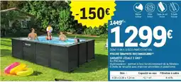 E.Leclerc Jardi Piscine graphite rectangulaire offre