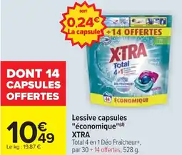 Cora Lessive capsules "économique" XTRA offre