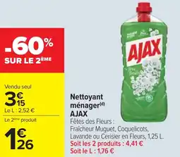 Cora Nettoyant ménager AJAX offre
