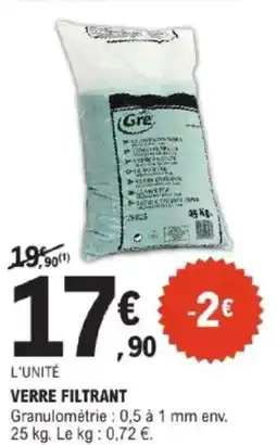 E.Leclerc Jardi Verre filtrant offre