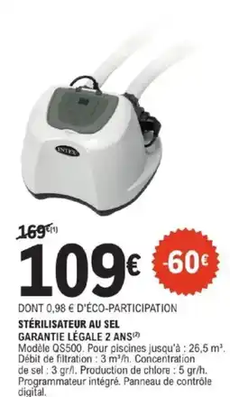 E.Leclerc Jardi Stérilisateur au sel offre