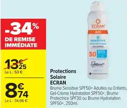 Cora Protections Solaire ECRAN offre