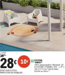 E.Leclerc Jardi Fauteuil "sunset" offre