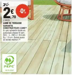 E.Leclerc Jardi Lame de terrasse offre