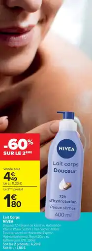Cora Lait Corps NIVEA offre
