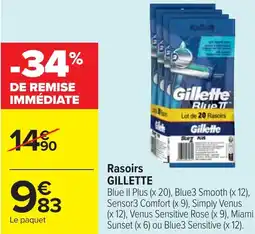 Cora Rasoirs GILLETTE offre