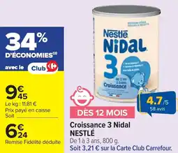 Cora Croissance 3 Nidal NESTLÉ offre