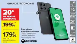 Cora x Carrefour Smartphone Motorola G15 Power offre