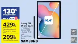 Cora SAMSUNG Galaxy TAB S6 Lite 2024 offre