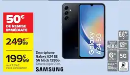 Cora SAMSUNG Smartphone Galaxy A34 EE 5G black 128Go offre