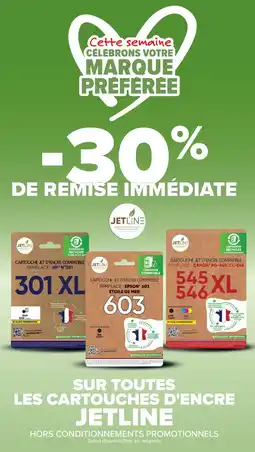 Cora x Carrefour Sur toutes les cartouches d'encre jetline offre