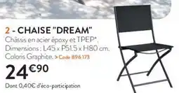 RAGT Jardin & Maison Chaise "dream" offre
