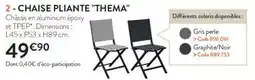 RAGT Jardin & Maison Chaise pliante "thema" offre