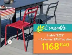 RAGT Jardin & Maison Chaise empilable "eos" offre