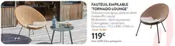 RAGT Jardin & Maison Fauteuil empilable "tornado lounge" offre