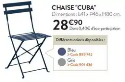 RAGT Jardin & Maison Chaise "cuba" offre