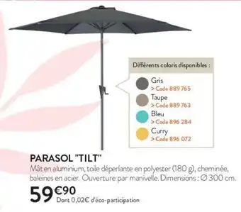 RAGT Jardin & Maison Parasol "tilt" offre