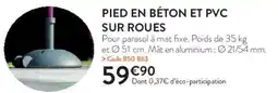 RAGT Jardin & Maison Pied en béton et pvc sur roues offre