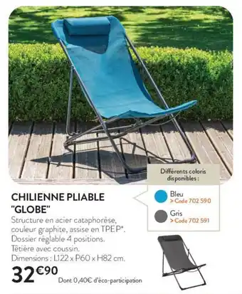 RAGT Jardin & Maison Chilienne pliable "globe" offre