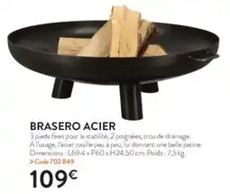 RAGT Jardin & Maison Brasero acier offre