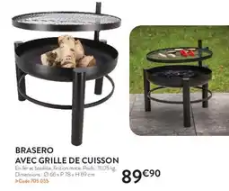 RAGT Jardin & Maison Brasero avec grille de cuisson offre