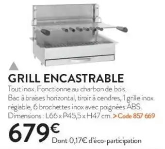 RAGT Jardin & Maison Grill encastrable offre